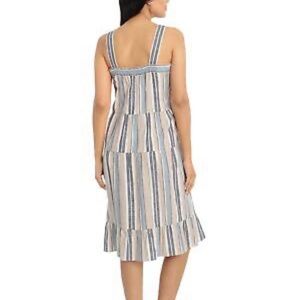 London Times striped midi dress